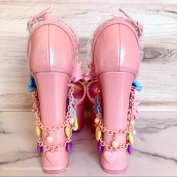 Dollskill Sugar Thrillz Sweet Loving Revelation Platform Heels Pastel Kawaii - Picture 5 of 11